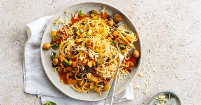 Mediterraner Spaghettisalat