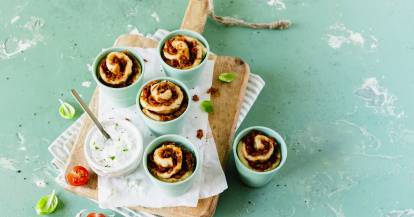 Pizzaschnecken aus dem Dampfgaraufsatz