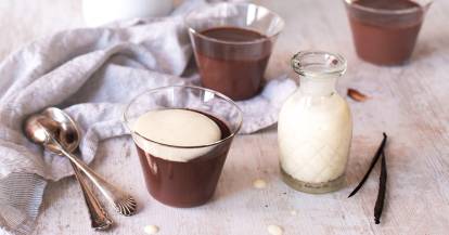 Schokopudding mit Vanillesoße