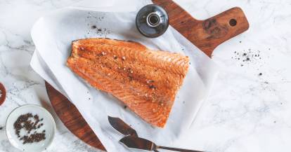 Lachs aus dem Dampfgaraufsatz