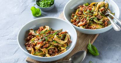 Zoodles mit Bolognese