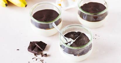 Schoko-Banane zum Löffeln