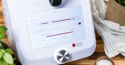 Monsieur Cuisine, auf dem Display ist die Einstellung für den Signalton