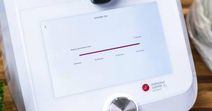 Monsieur Cuisine, auf dem Display kann die Standby-Zeit eingestellt werden.