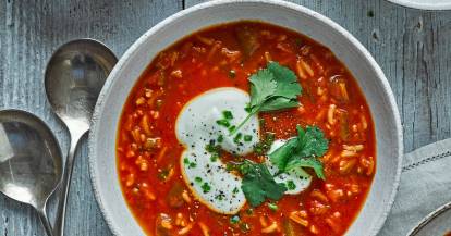 Tomatensuppe mit Reis