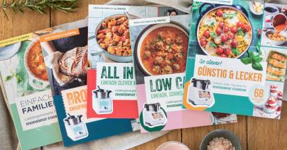 Alle fünf Bücher aus der ZauberMix-Kochbuchreihe
