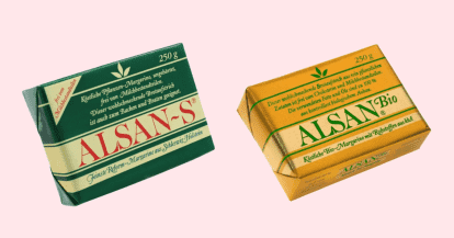 ALSAN-S und ALSAN bio Mockups auf rosa Hintergrund
