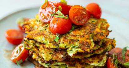 Zucchini-Feta-Puffer