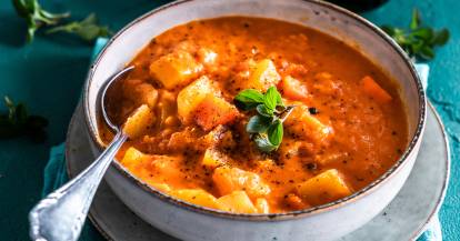 Cremiges Kartoffelgulasch