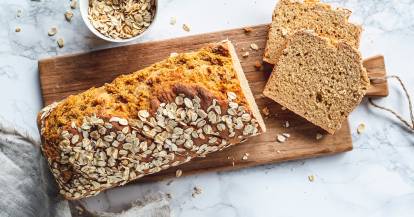Dinkelvollkornbrot mit Quark