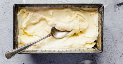 Klassisches Vanilleeis