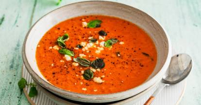 Tomatensuppe mit Feta