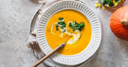 7-Zutaten-Kürbiscremesuppe
