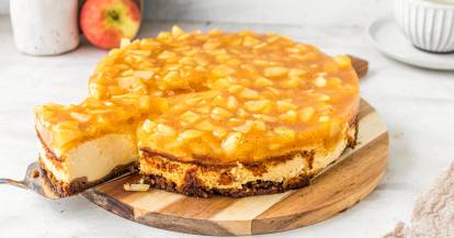Apfel-Biscoff-Cheesecake