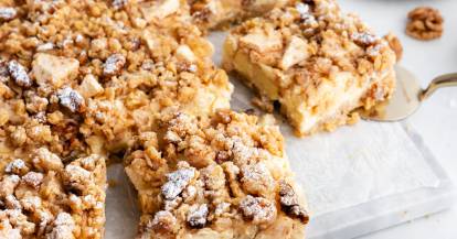 Apfel-Cheesecake vom Blech