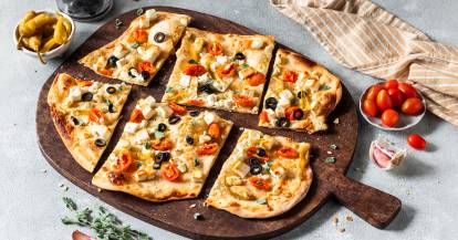 Flammkuchen griechisch