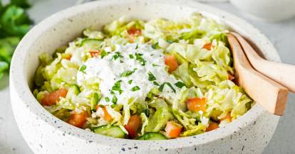 Griechischer Eisbergsalat