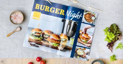 Burger Night mit Rezepten für den Monsieur Cuisine