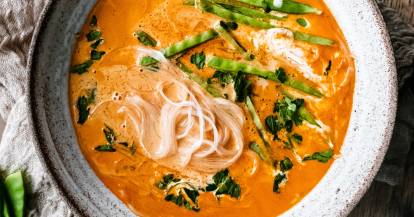 Kokos-Glasnudelsuppe