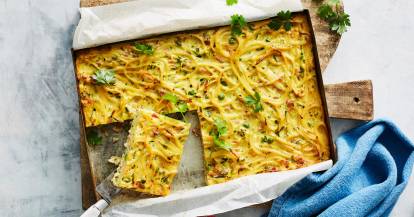 Spaghetti-Carbonara-Auflauf