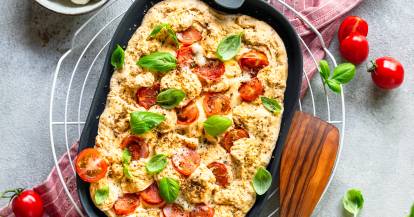 Omelett Tomate-Mozzarella