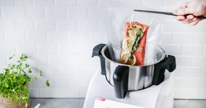 Perfekt vakuumierter Lachs