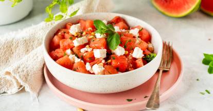Wassermelonen-Feta-Salat