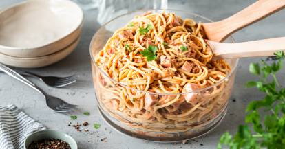 All-in-Spaghettisalat ohne Reste