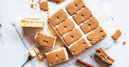 Cremiger Apfelkuchen mit Spekulatius