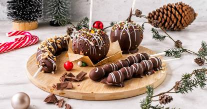 Schokofrüchte wie vom Weihnachtsmarkt