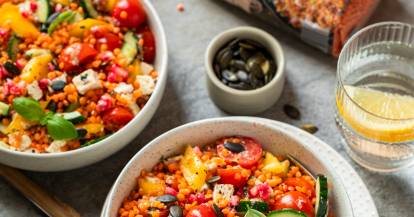 Protein-Linsensalat