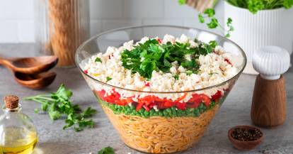 Spaghettisalat Djuvec-Style