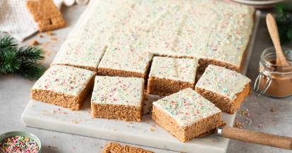 Weicher Spekulatiuskuchen vom Blech