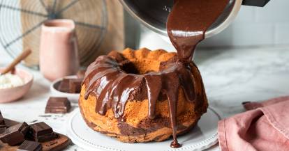 Glänzende Kuchenglasur