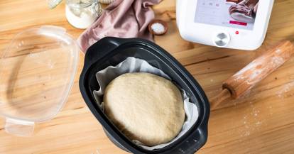 Hefeteig im Dampfgaraufsatz gehen lassen