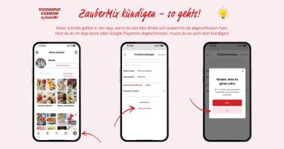Kündigung ZauberMix App Schritt für Schritt