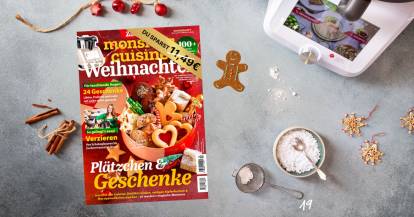 ZauberMix Weihnachten Spezia neben dem Monsieur Cuisine von oben fotografiert