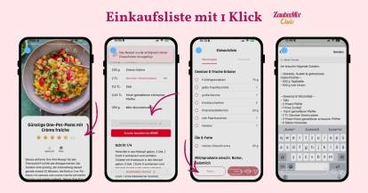 ZauberMix Einkaufsliste 1 Klick