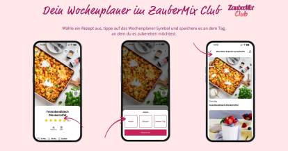 Grafik, Screenshots ZauberMix Wochenplaner