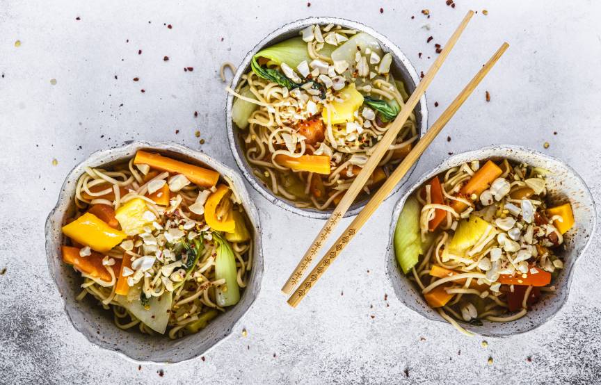 Blitzschnelle Asia-Nudeln süß-sauer