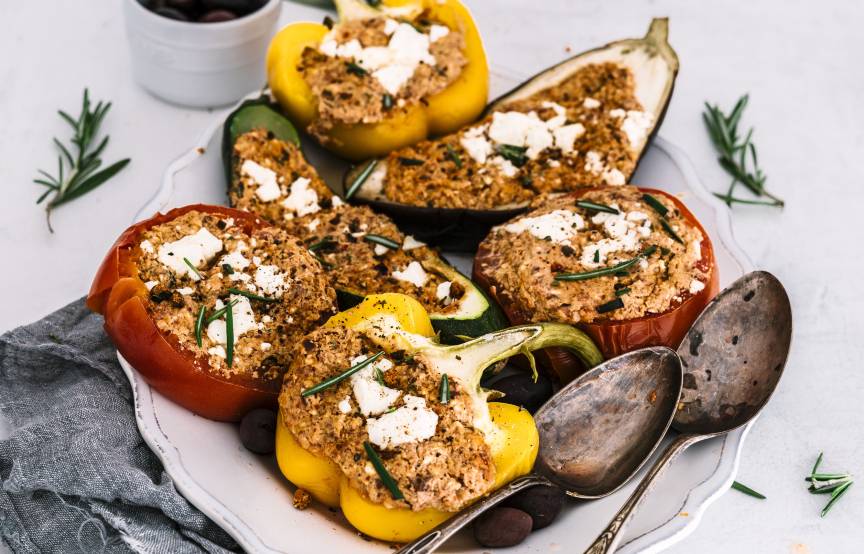 Gefülltes Gemüse mit Feta