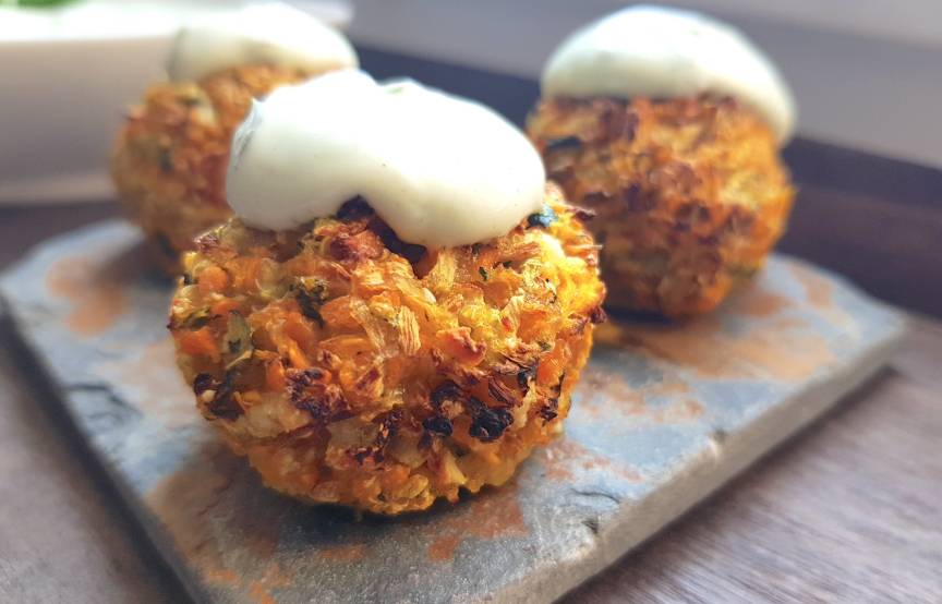 Gemüsebällchen aus dem Backofen mit dem Monsieur Cuisine