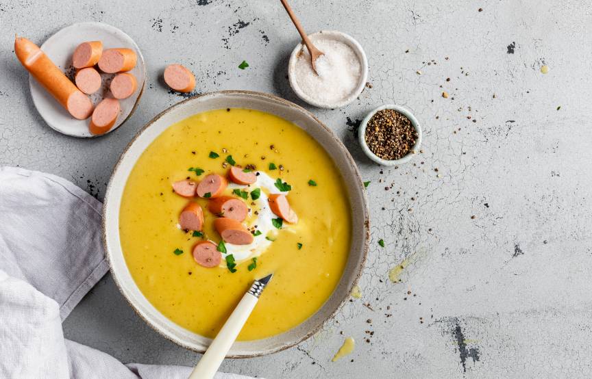 Kartoffelsuppe mit Wiener