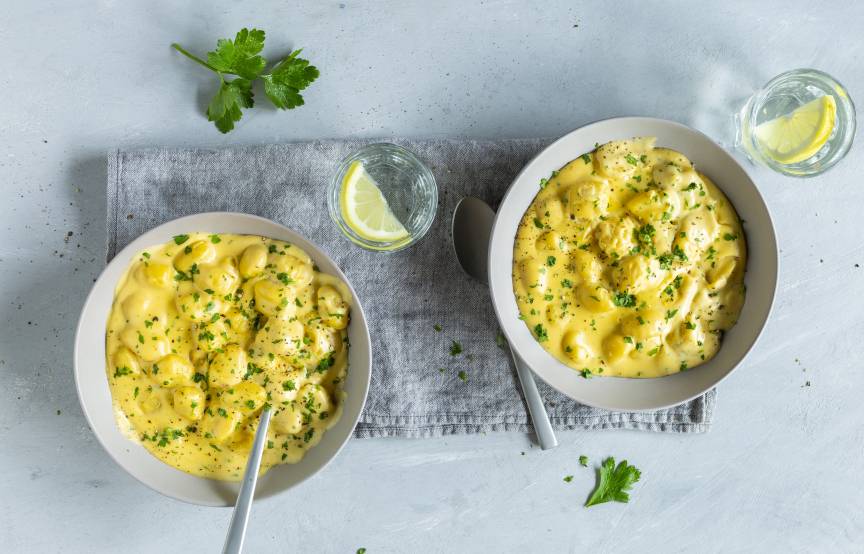 Gnocchi mit Käsesoße