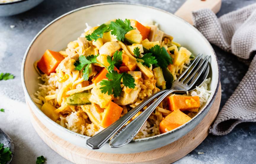 Fruchtiges Curry mit Basmatireis