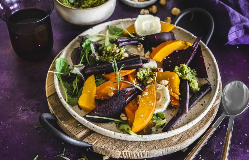 Herbst-Antipasti mit Nuss-Kräuter-Gremolata