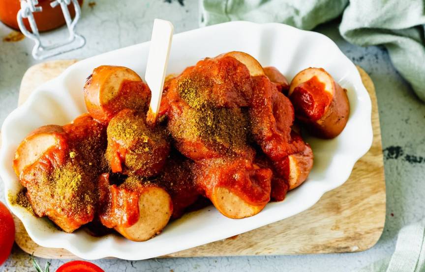 Currywurst mit Soße