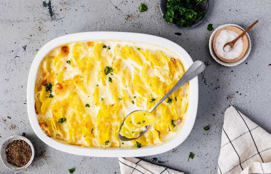 Klassisches Kartoffelgratin