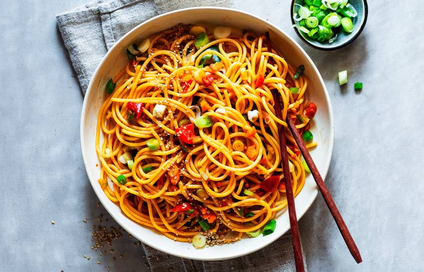 Asiatischer Spaghettisalat