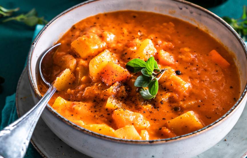 Cremiges Kartoffelgulasch